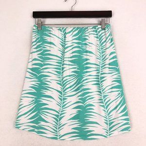 Tori Richard Women's Size Small Green White Cabana Club Mila Strapless Tube Top